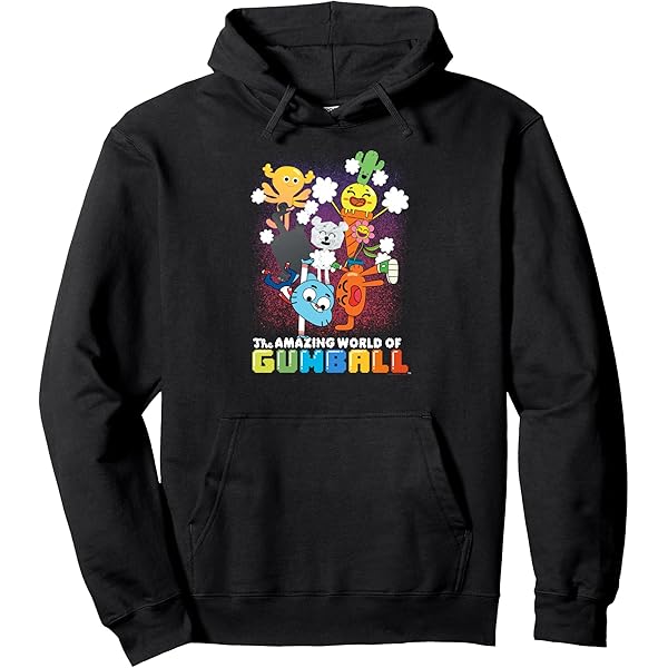 Amazon.com: The Amazing World of Gumball Postcard Pullover Hoodie